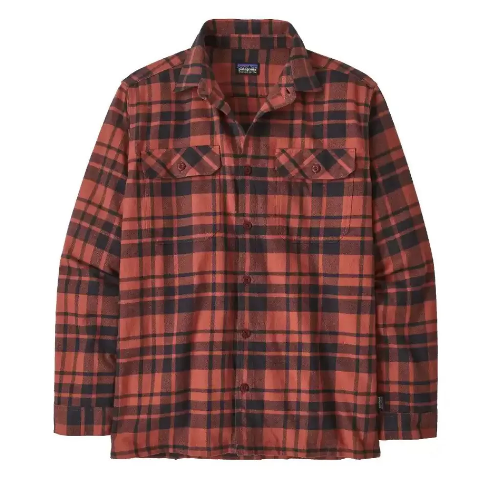Flash Sale Long-Sleeved Organic Cotton Midweight Fjord Flannel Shirt Men'S Pitkähihaiset Paidat