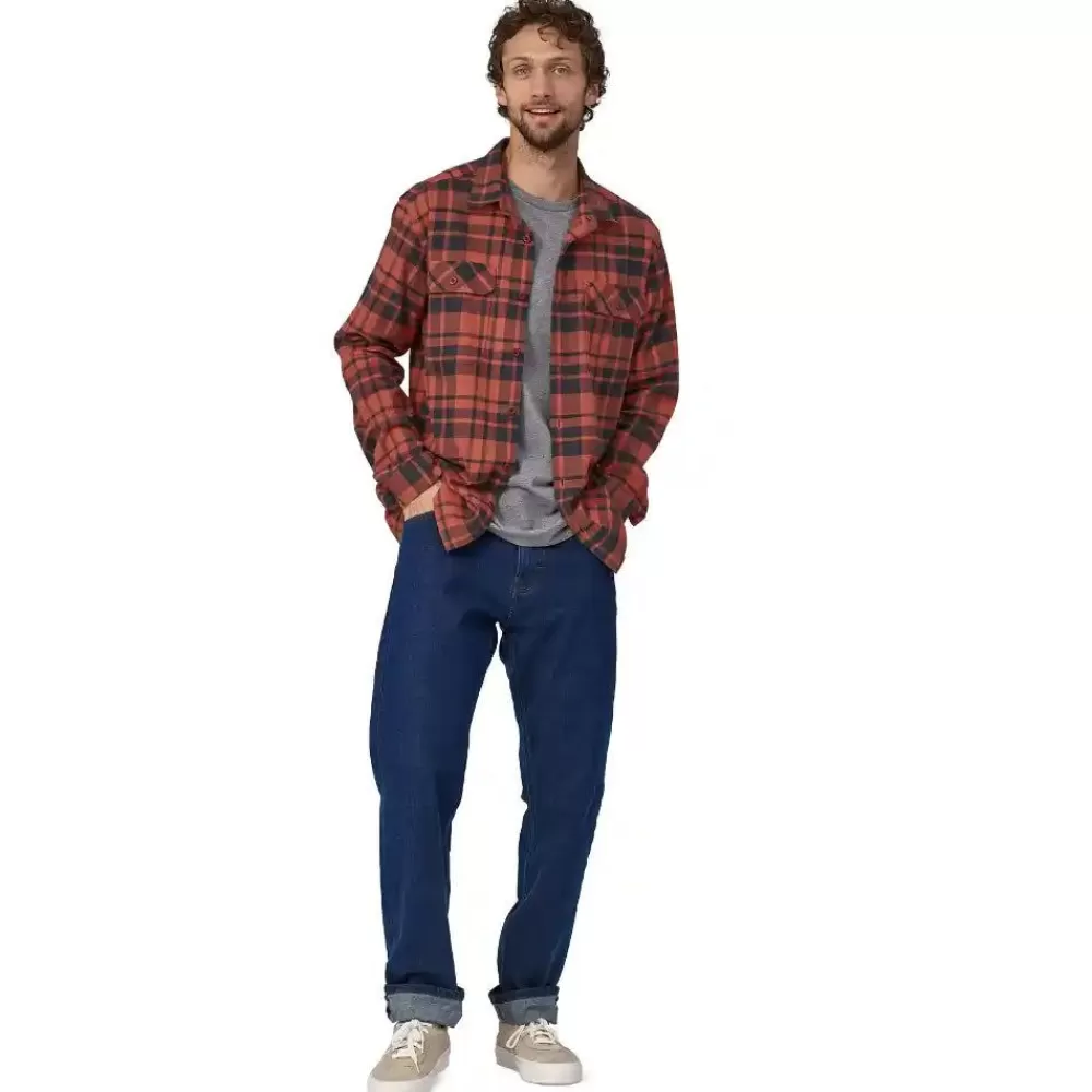Flash Sale Long-Sleeved Organic Cotton Midweight Fjord Flannel Shirt Men'S Pitkähihaiset Paidat