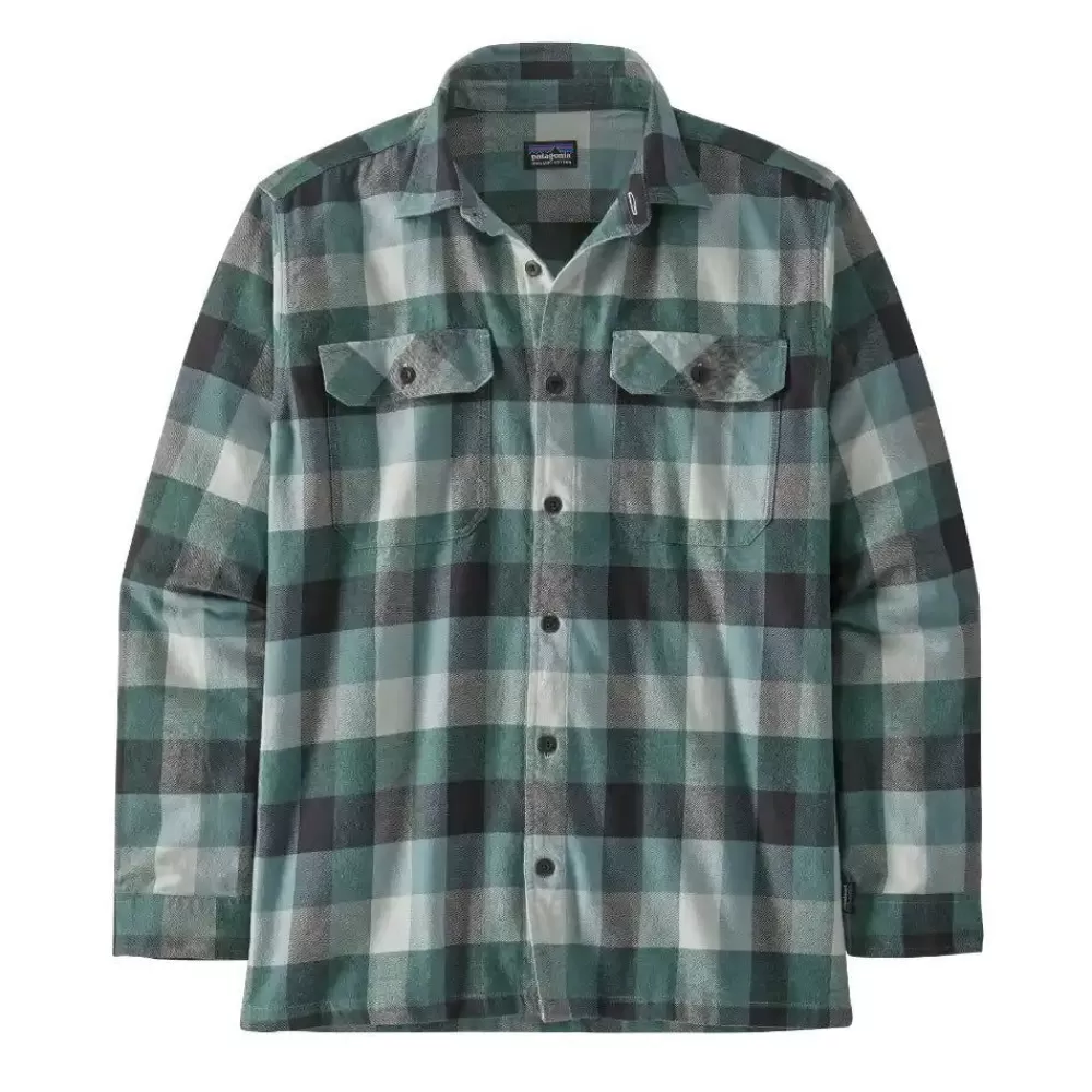 Flash Sale Long-Sleeved Organic Cotton Midweight Fjord Flannel Shirt Men'S Pitkähihaiset Paidat