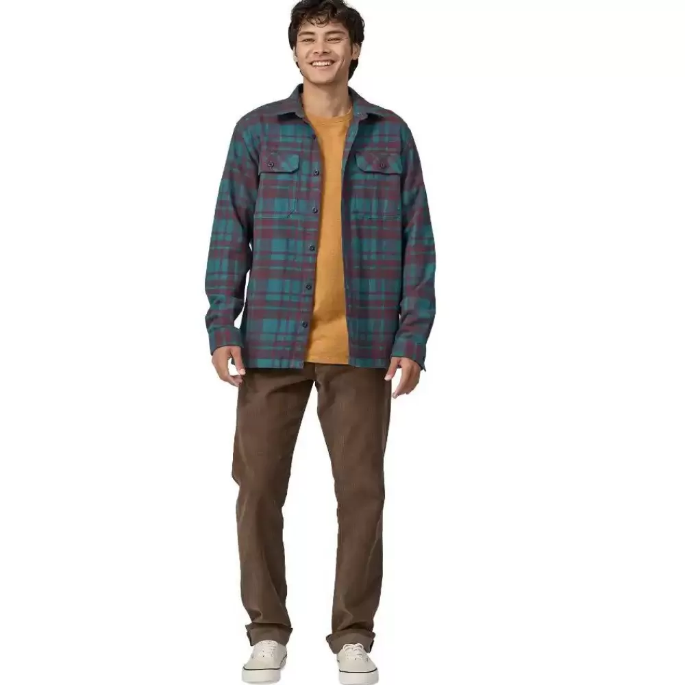 Flash Sale Long-Sleeved Organic Cotton Midweight Fjord Flannel Shirt Men'S Pitkähihaiset Paidat